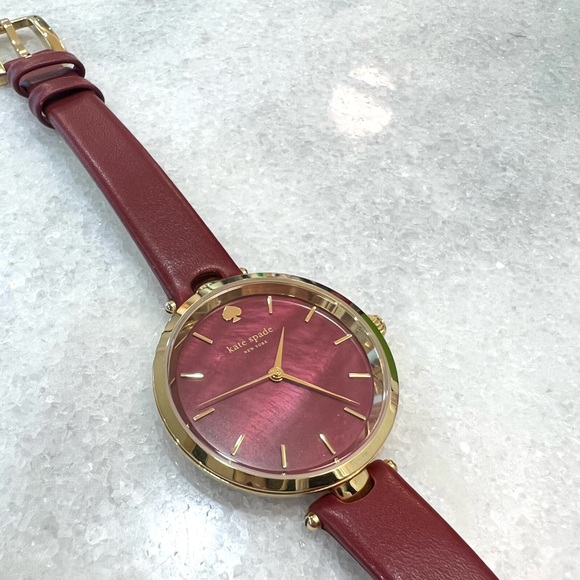 Kate Spade Holland Burgundy Watch
